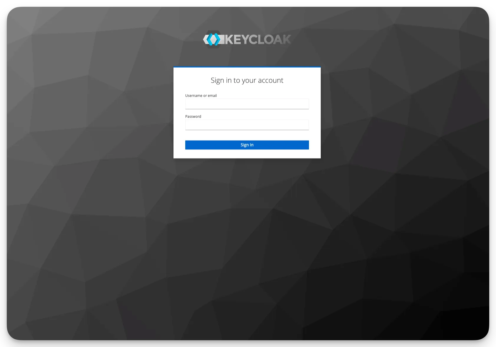 Keycloak Admin console